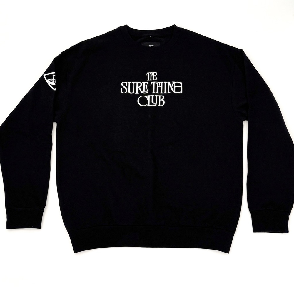 Black Sweater Topgolf Golf Sure Thing Club